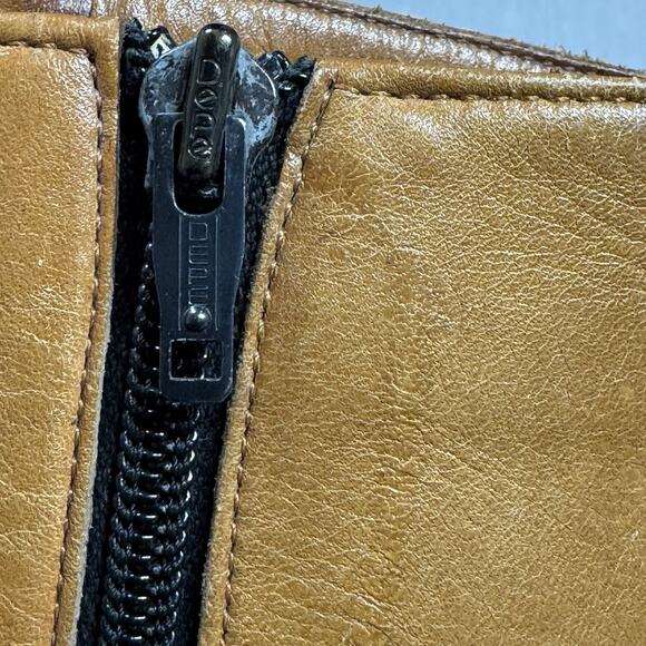 Chandler’s Campus Boots Knee High Tan Leather Vtg 70s 80’s Riding Sz 6.5 Camel - Picture 4 of 16